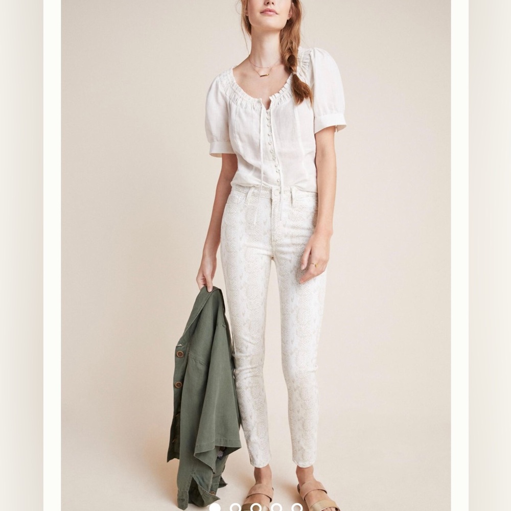 Like New! Paige Hoxton Ankle Python Jeans. 26
